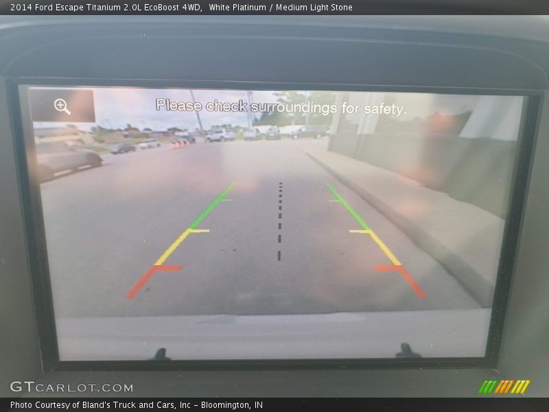 White Platinum / Medium Light Stone 2014 Ford Escape Titanium 2.0L EcoBoost 4WD