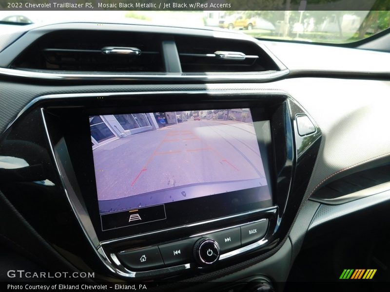 Mosaic Black Metallic / Jet Black w/Red Accents 2022 Chevrolet TrailBlazer RS