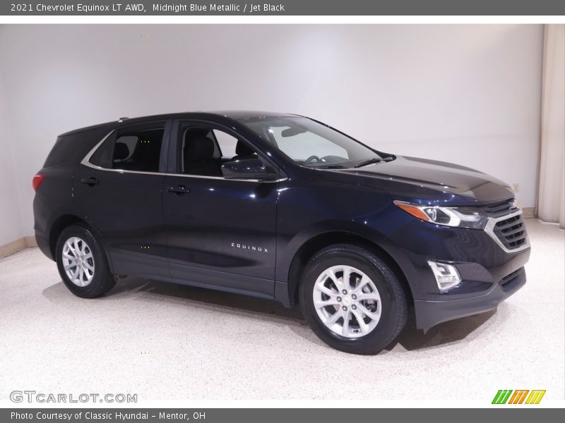 Midnight Blue Metallic / Jet Black 2021 Chevrolet Equinox LT AWD