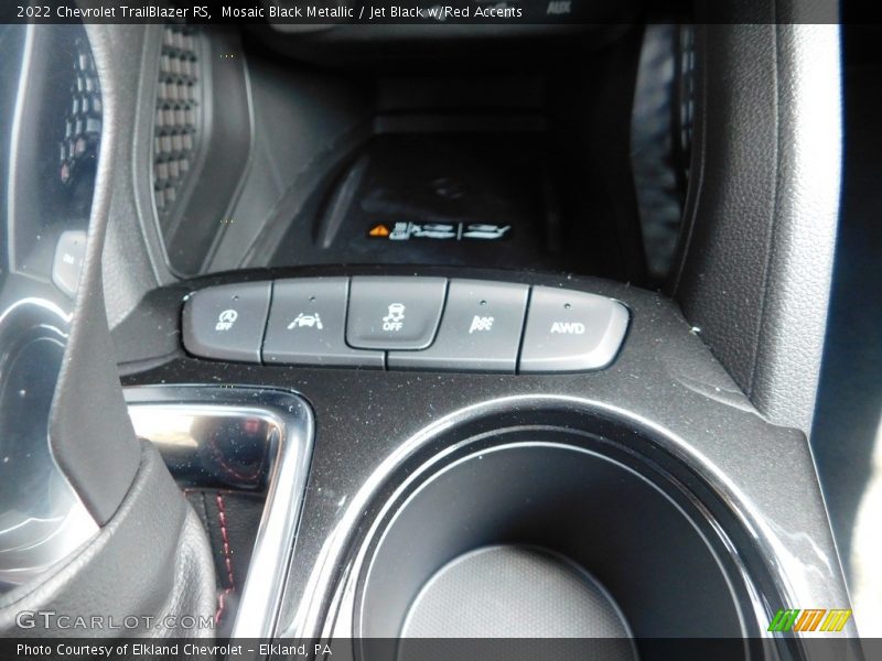 Mosaic Black Metallic / Jet Black w/Red Accents 2022 Chevrolet TrailBlazer RS