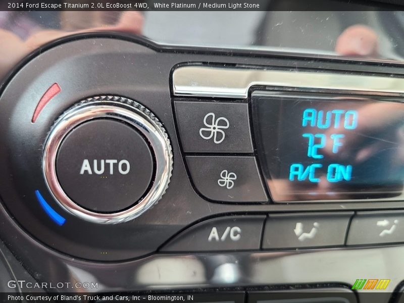 White Platinum / Medium Light Stone 2014 Ford Escape Titanium 2.0L EcoBoost 4WD