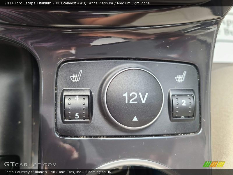 White Platinum / Medium Light Stone 2014 Ford Escape Titanium 2.0L EcoBoost 4WD