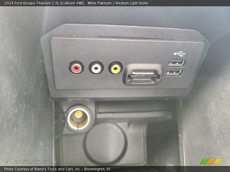 White Platinum / Medium Light Stone 2014 Ford Escape Titanium 2.0L EcoBoost 4WD