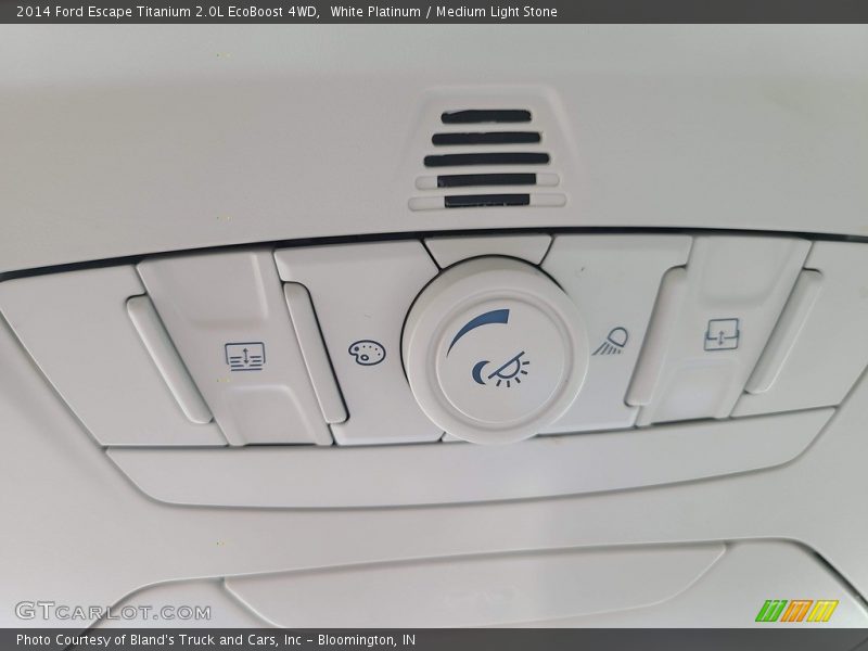 White Platinum / Medium Light Stone 2014 Ford Escape Titanium 2.0L EcoBoost 4WD