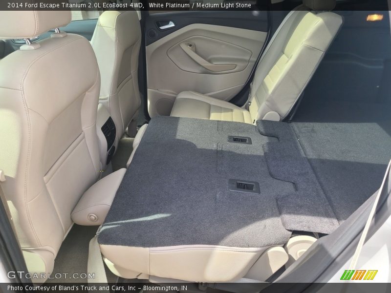 White Platinum / Medium Light Stone 2014 Ford Escape Titanium 2.0L EcoBoost 4WD