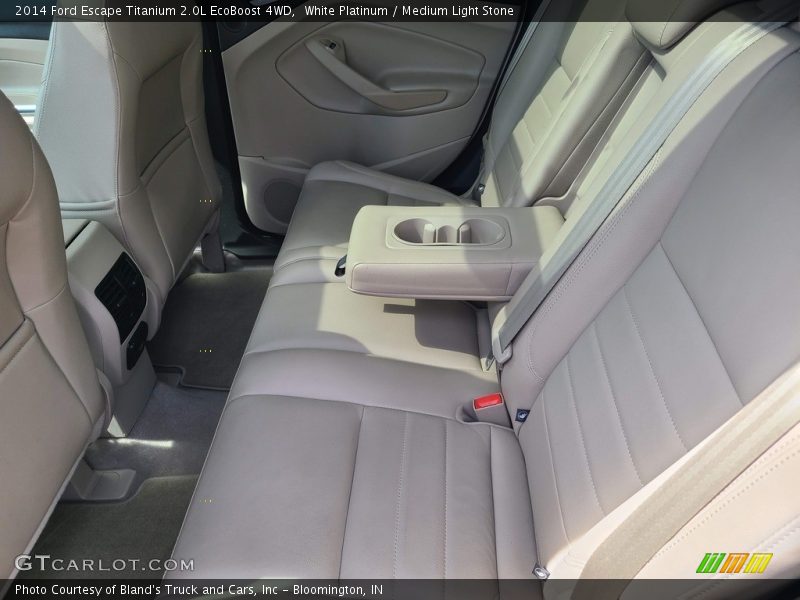 White Platinum / Medium Light Stone 2014 Ford Escape Titanium 2.0L EcoBoost 4WD