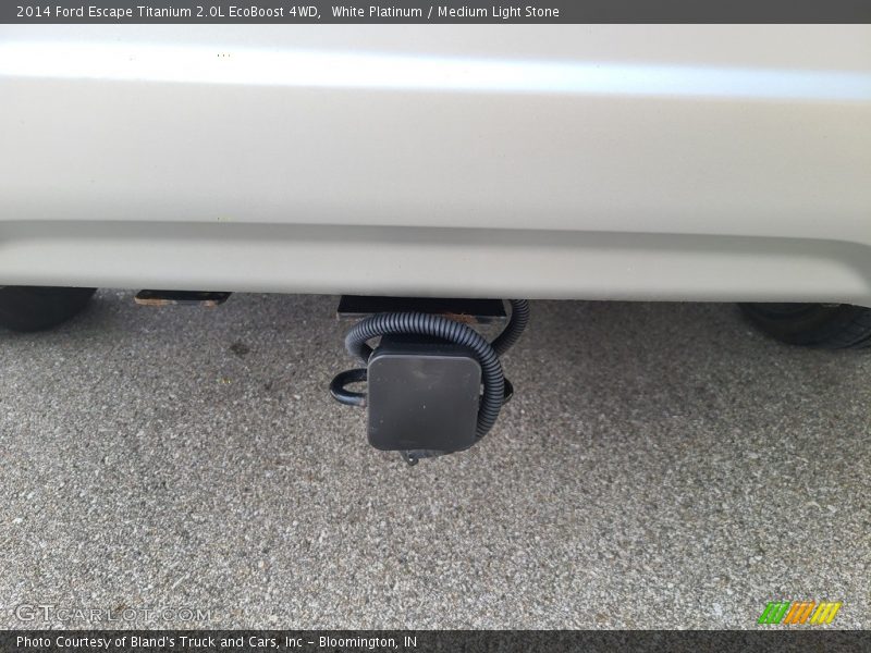 White Platinum / Medium Light Stone 2014 Ford Escape Titanium 2.0L EcoBoost 4WD