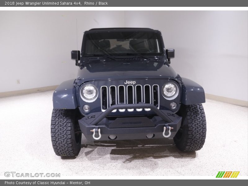 Rhino / Black 2018 Jeep Wrangler Unlimited Sahara 4x4