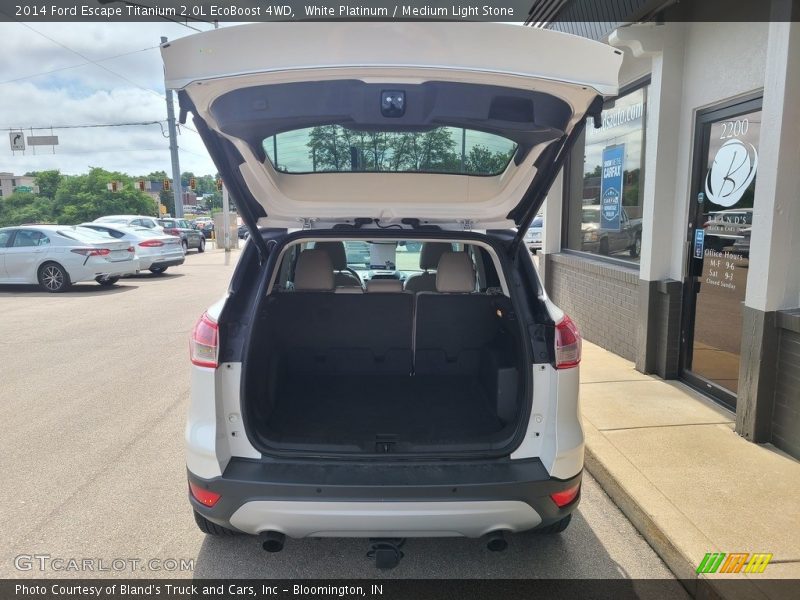 White Platinum / Medium Light Stone 2014 Ford Escape Titanium 2.0L EcoBoost 4WD