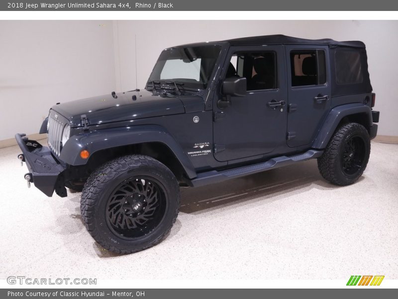 Rhino / Black 2018 Jeep Wrangler Unlimited Sahara 4x4