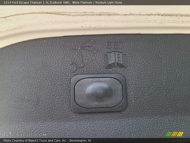 White Platinum / Medium Light Stone 2014 Ford Escape Titanium 2.0L EcoBoost 4WD