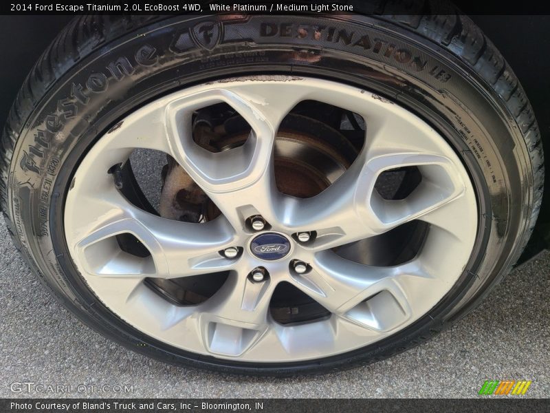 White Platinum / Medium Light Stone 2014 Ford Escape Titanium 2.0L EcoBoost 4WD
