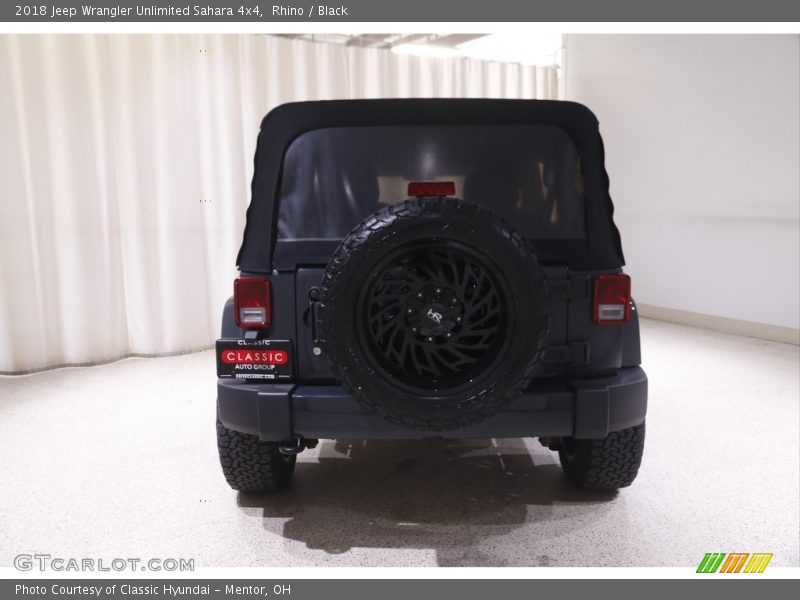 Rhino / Black 2018 Jeep Wrangler Unlimited Sahara 4x4