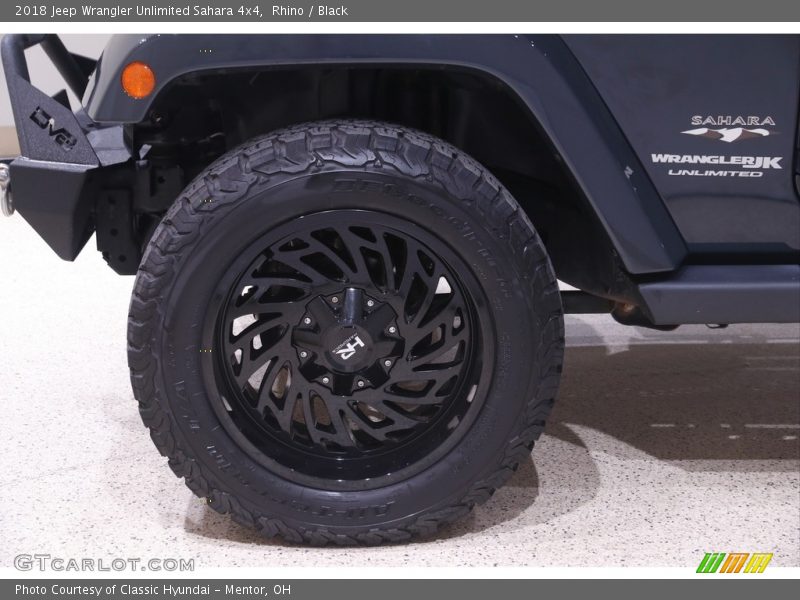 Rhino / Black 2018 Jeep Wrangler Unlimited Sahara 4x4