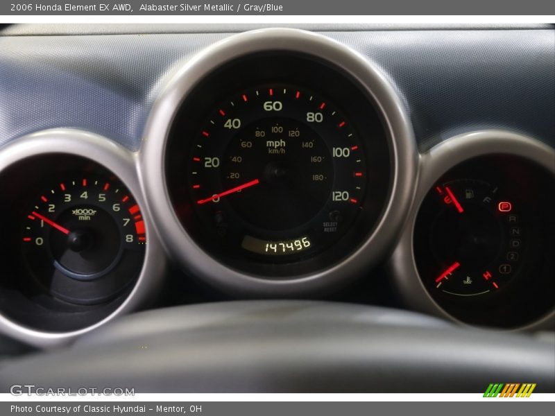 Alabaster Silver Metallic / Gray/Blue 2006 Honda Element EX AWD