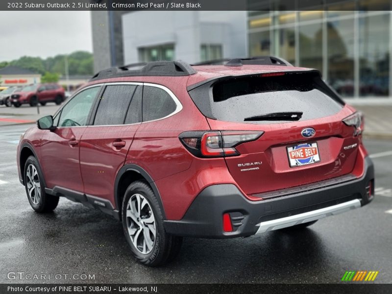 Crimson Red Pearl / Slate Black 2022 Subaru Outback 2.5i Limited