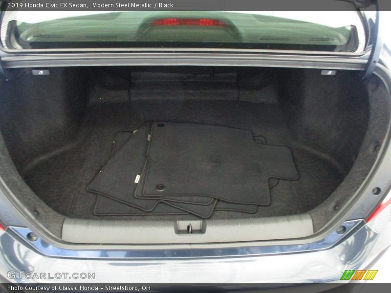 Modern Steel Metallic / Black 2019 Honda Civic EX Sedan