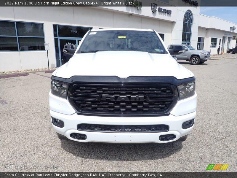 Bright White / Black 2022 Ram 1500 Big Horn Night Edition Crew Cab 4x4
