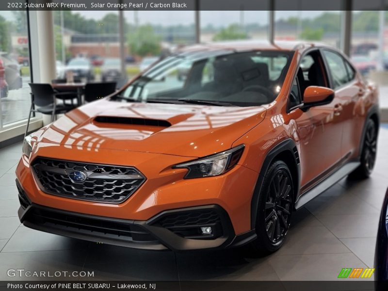Solar Orange Pearl / Carbon Black 2022 Subaru WRX Premium