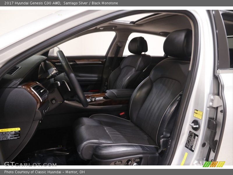  2017 Genesis G90 AWD Black Monotone Interior