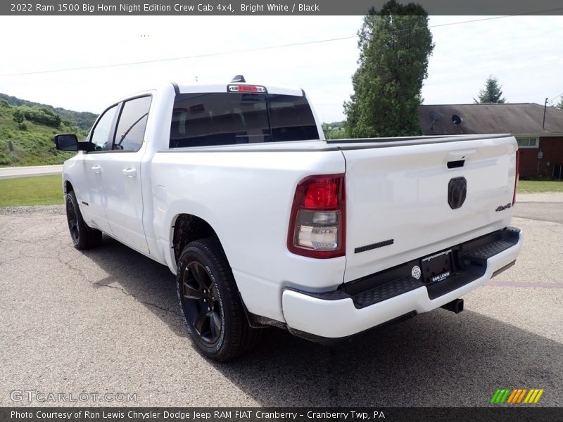Bright White / Black 2022 Ram 1500 Big Horn Night Edition Crew Cab 4x4