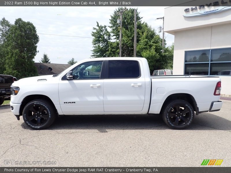 Bright White / Black 2022 Ram 1500 Big Horn Night Edition Crew Cab 4x4
