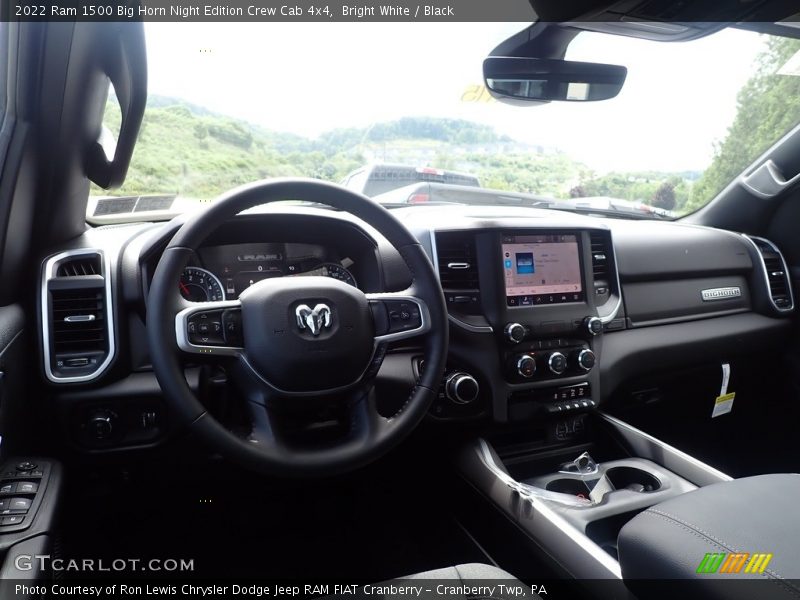 Bright White / Black 2022 Ram 1500 Big Horn Night Edition Crew Cab 4x4