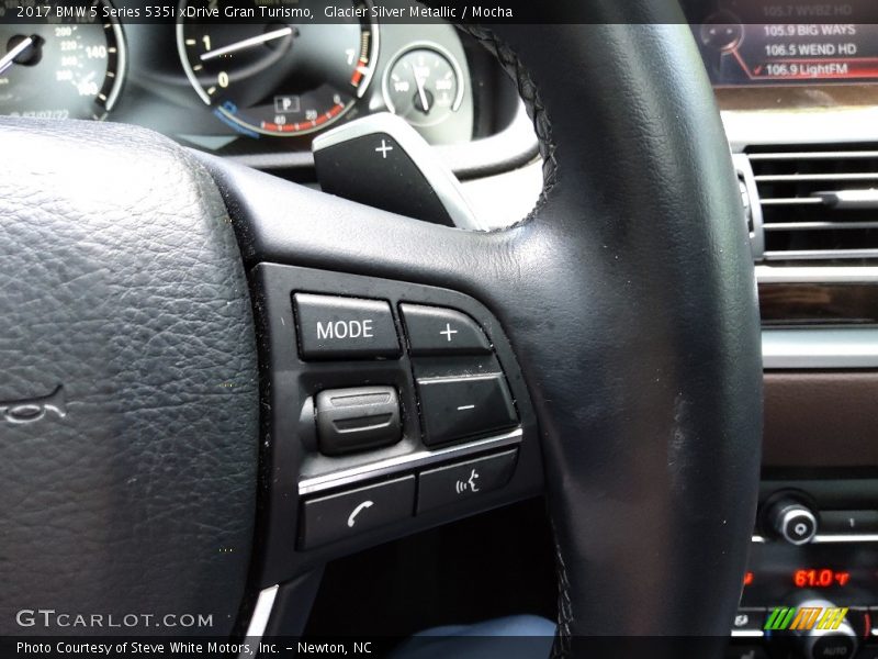 Glacier Silver Metallic / Mocha 2017 BMW 5 Series 535i xDrive Gran Turismo