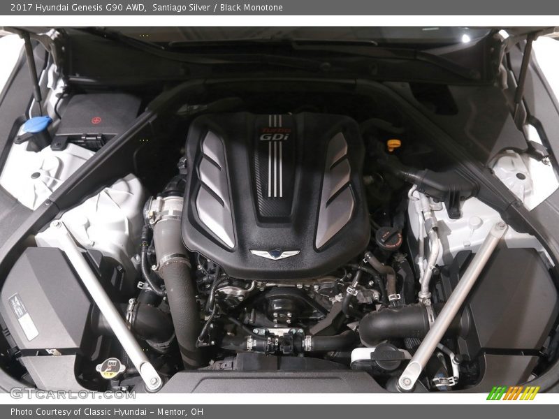  2017 Genesis G90 AWD Engine - 3.3 Liter GDI Twin-Turbocharged DOHC 24-Valve D-CVVT V6