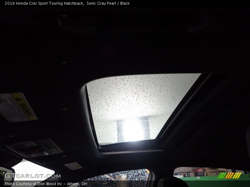 Sonic Gray Pearl / Black 2019 Honda Civic Sport Touring Hatchback