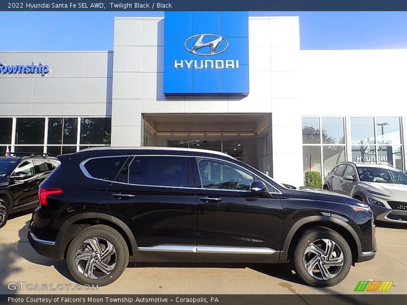 Twilight Black / Black 2022 Hyundai Santa Fe SEL AWD
