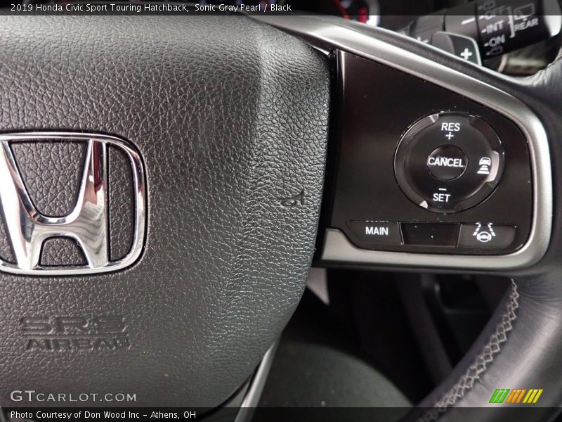 Sonic Gray Pearl / Black 2019 Honda Civic Sport Touring Hatchback