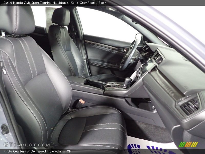 Sonic Gray Pearl / Black 2019 Honda Civic Sport Touring Hatchback