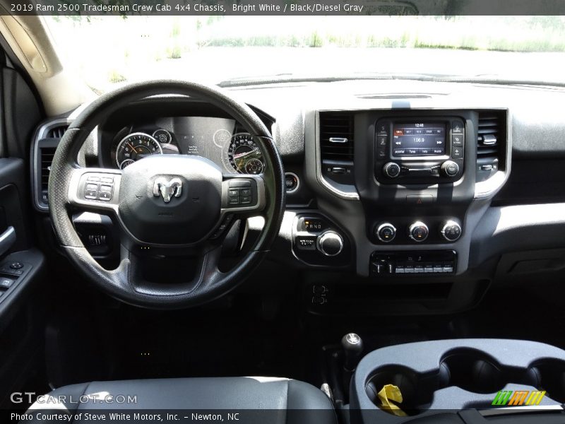 Bright White / Black/Diesel Gray 2019 Ram 2500 Tradesman Crew Cab 4x4 Chassis