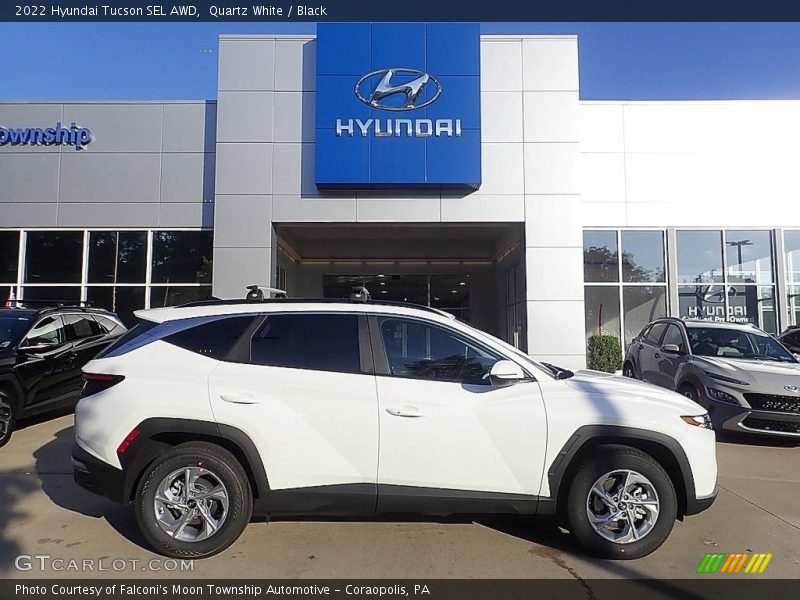 Quartz White / Black 2022 Hyundai Tucson SEL AWD