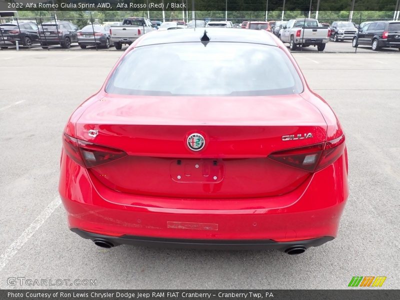 Alfa Rosso (Red) / Black 2022 Alfa Romeo Giulia Sprint AWD