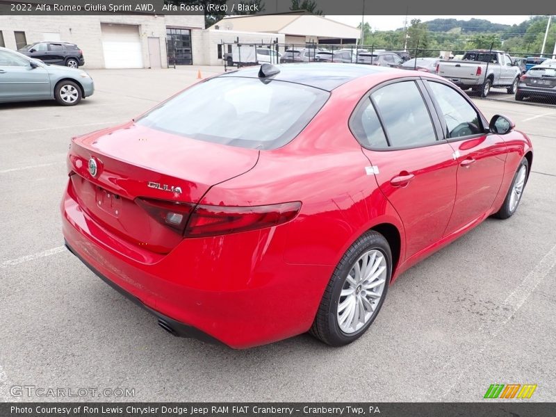 Alfa Rosso (Red) / Black 2022 Alfa Romeo Giulia Sprint AWD