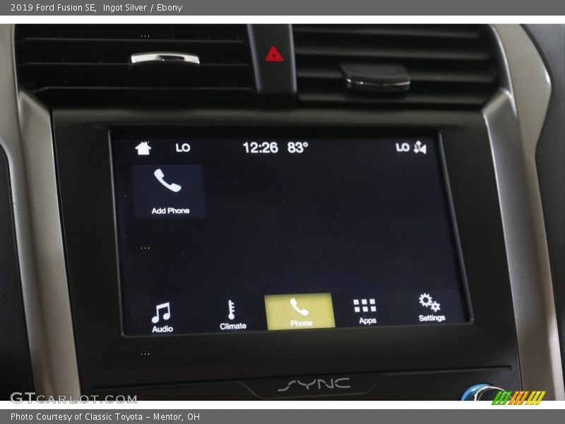 Ingot Silver / Ebony 2019 Ford Fusion SE