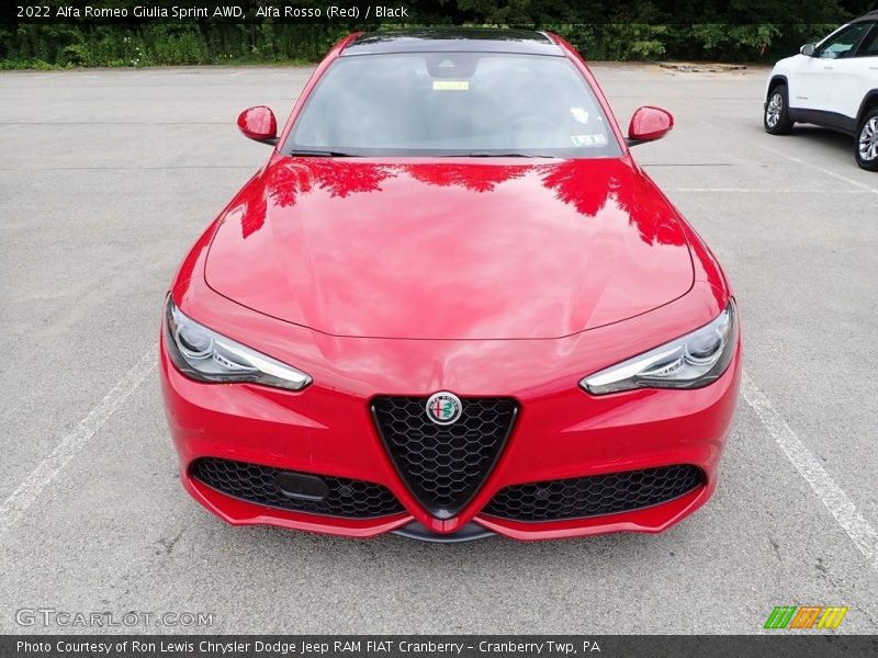 Alfa Rosso (Red) / Black 2022 Alfa Romeo Giulia Sprint AWD