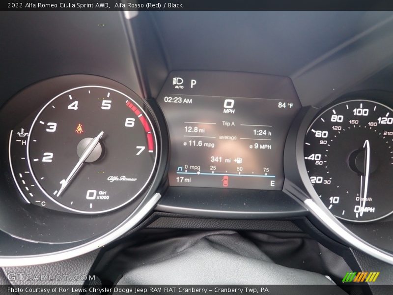  2022 Giulia Sprint AWD Sprint AWD Gauges