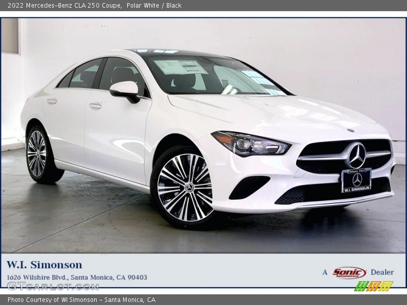 Polar White / Black 2022 Mercedes-Benz CLA 250 Coupe