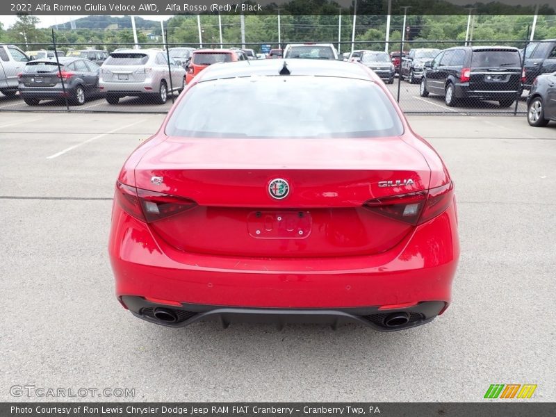 Alfa Rosso (Red) / Black 2022 Alfa Romeo Giulia Veloce AWD