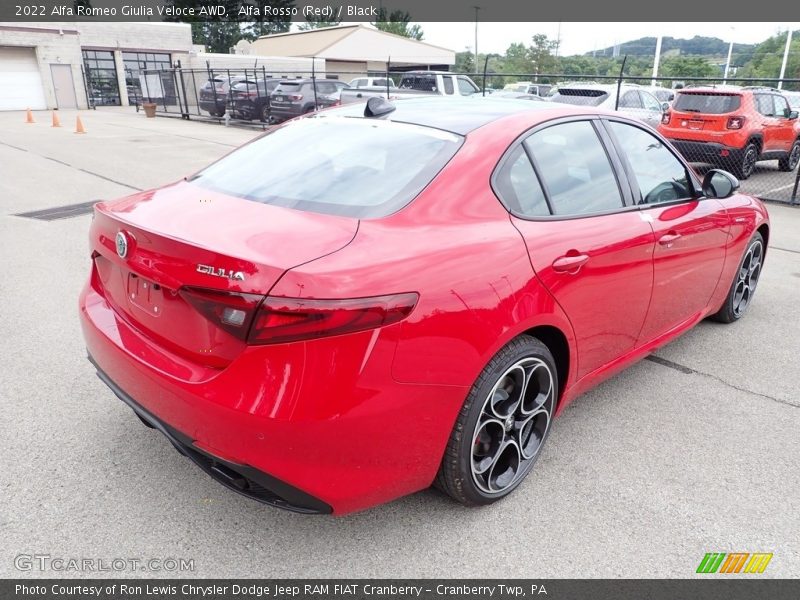 Alfa Rosso (Red) / Black 2022 Alfa Romeo Giulia Veloce AWD