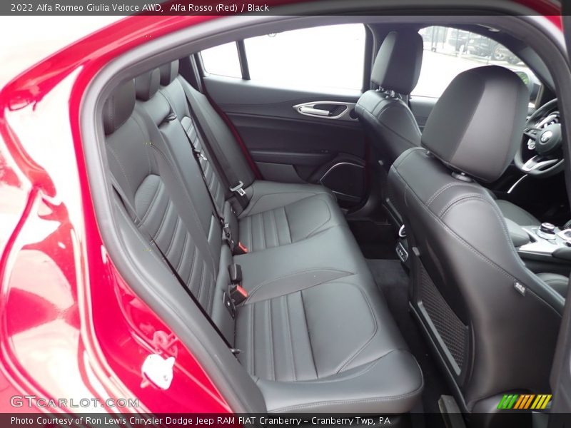 Rear Seat of 2022 Giulia Veloce AWD