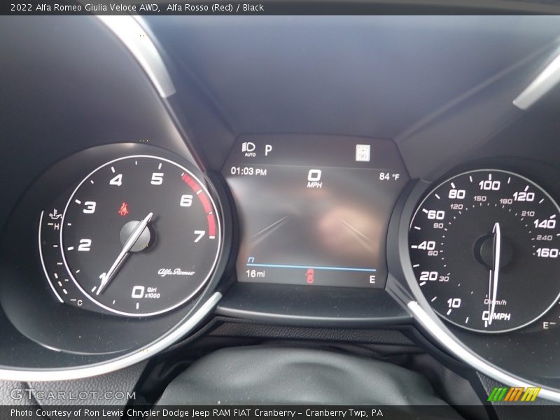  2022 Giulia Veloce AWD Veloce AWD Gauges