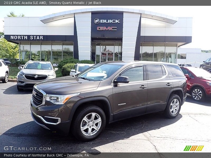 Smokey Quartz Metallic / Jet Black 2019 GMC Acadia SLE AWD