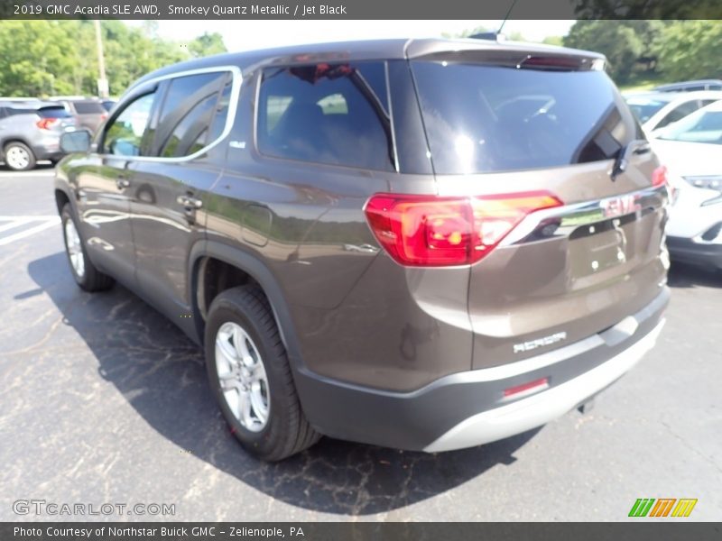 Smokey Quartz Metallic / Jet Black 2019 GMC Acadia SLE AWD