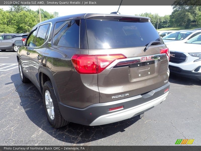 Smokey Quartz Metallic / Jet Black 2019 GMC Acadia SLE AWD