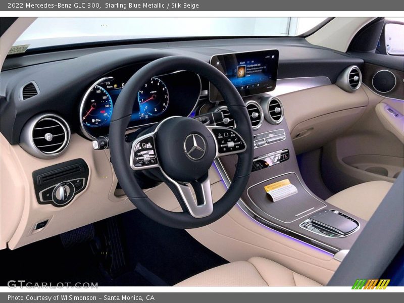 Starling Blue Metallic / Silk Beige 2022 Mercedes-Benz GLC 300