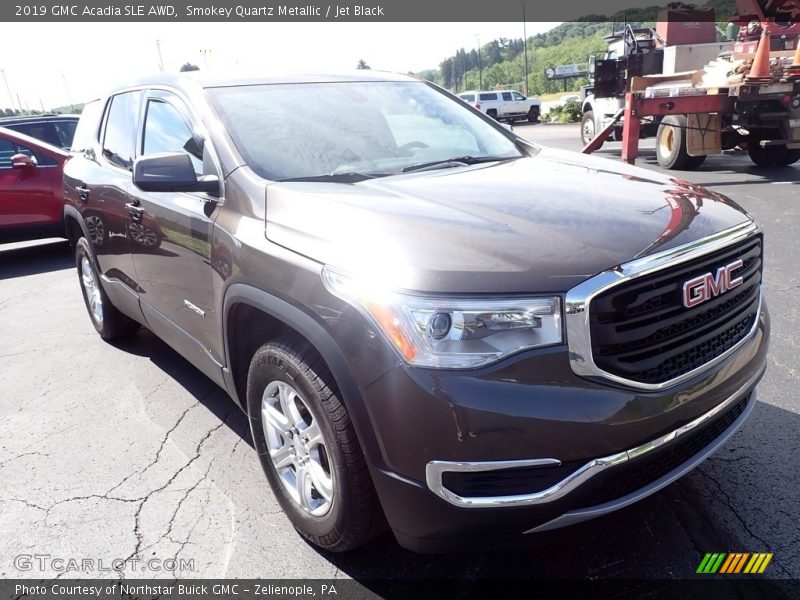Smokey Quartz Metallic / Jet Black 2019 GMC Acadia SLE AWD